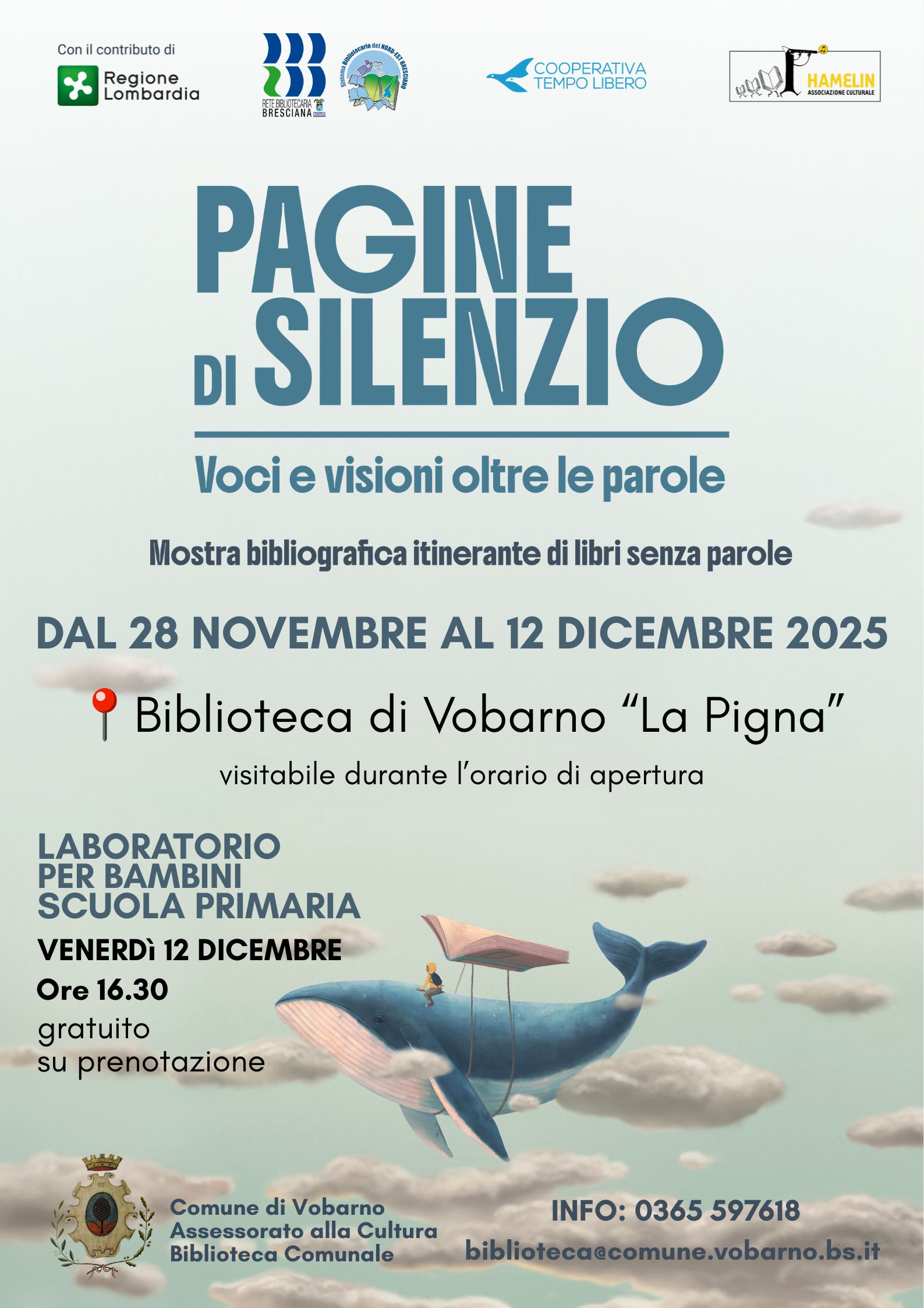 Mostra libraria : Voci di Silenzio. Voci e visioni oltre le parole e Laboratorio